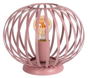 Lucide 78593/25/66 - Stolní lampa MERLINA 1xE27/40W/230V pr. 25,5 cm růžová
