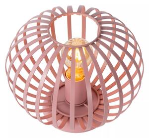 Lucide 78593/25/66 - Stolní lampa MERLINA 1xE27/40W/230V pr. 25,5 cm růžová