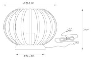 Lucide 78593/25/66 - Stolní lampa MERLINA 1xE27/40W/230V pr. 25,5 cm růžová