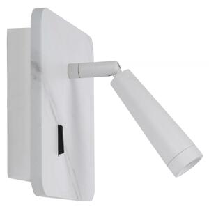 Lucide 77282/03/31 - LED Nástěnné bodové svítidlo OREGON LED/4W/230V USB bílá
