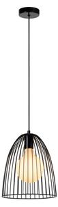 Lucide 74417/01/30 - Lustr na lanku MACARONS 1xE27/40W/230V pr. 24,5 cm černá