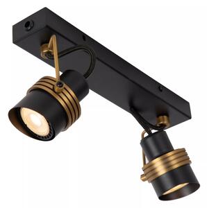 Lucide 34944/02/30 - Bodové svítidlo TUNDRAN 2xGU10/5W/230V černá