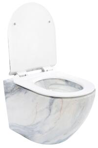 Závěsná WC mísa Rea Carlos Slim Rimless - matná žula