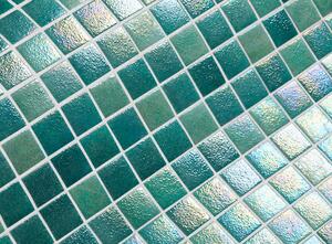 Hisbalit Skleněná mozaika zelená; tyrkysová Mozaika ICARIA 2,5x2,5 (33,3x33,3) cm - 25ICARLH