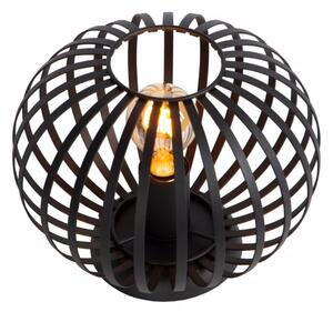Lucide 78574/25/30 - Stolní lampa MANUELA 1xE27/40W/230V pr. 25,5 cm černá