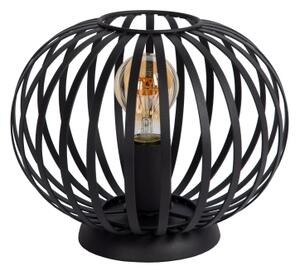 Lucide 78574/25/30 - Stolní lampa MANUELA 1xE27/40W/230V pr. 25,5 cm černá