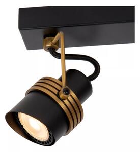 Lucide 34944/02/30 - Bodové svítidlo TUNDRAN 2xGU10/5W/230V černá