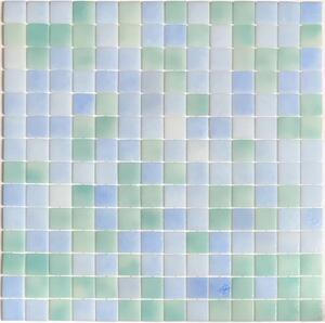 Hisbalit Skleněná mozaika zelená; modrá Mozaika MIX COVACHOS 2,5x2,5 (33,3x33,3) cm - 25COVALH