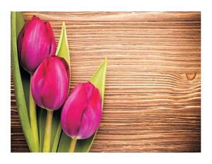 Prostírání na stůl - Tulipány na desce