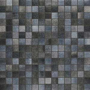 Hisbalit Obklad skleněná modrá; černá Mozaika MIX LANGRE 2,5x2,5 (33,3x33,3) cm - 25LANGLH