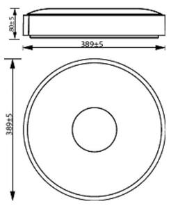 Philips - LED Stmívatelné stropní svítidlo COINER LED/24W/230V 4000K bílá