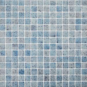 Hisbalit Obklad skleněná modrá Mozaika REEF BORNEO 2,5x2,5 (33,3x33,3) cm - 25BORNLH