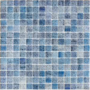 Hisbalit Skleněná mozaika modrá Mozaika REEF BORNEO 2,5x2,5 (33,3x33,3) cm - 25BORNLH