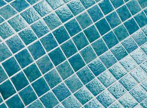Hisbalit Skleněná mozaika modrá; tyrkysová Mozaika REEF FIJI 2,5x2,5 (33,3x33,3) cm - 25FIJILH