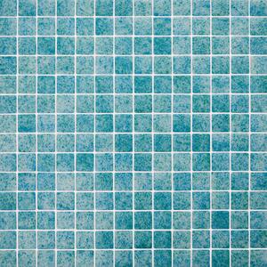 Hisbalit Obklad skleněná modrá; tyrkysová Mozaika REEF FIJI 2,5x2,5 (33,3x33,3) cm - 25FIJILH