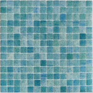 Hisbalit Skleněná mozaika modrá; tyrkysová Mozaika REEF FIJI 2,5x2,5 (33,3x33,3) cm - 25FIJILH