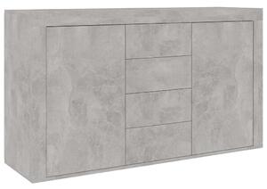 Příborník betonově šedý 120 x 36 x 69 cm dřevotříska
