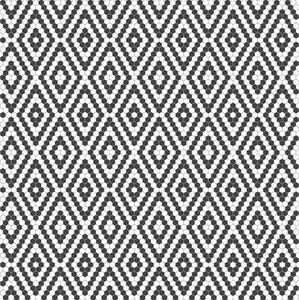 Hisbalit Obklad skleněná bílá; černá; černo-bílá Černobílá Mozaika FLAMENCO hexagony 2,3x2,6 (33,3x33,3) cm - HEXFLM