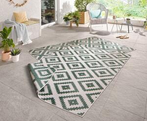 Kusový koberec Twin-Wendeteppiche 103131 grün creme 80x250 cm