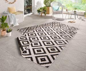 Kusový koberec Twin-Wendeteppiche 103129 schwarz creme 240x340 cm