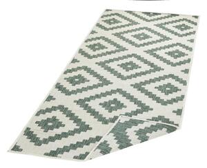 Kusový koberec Twin-Wendeteppiche 103131 grün creme 80x350 cm
