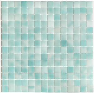 Hisbalit Obklad skleněná modrá; tyrkysová Mozaika AZOV 2,5x2,5 (33,3x33,3) cm - 25AZOVLH