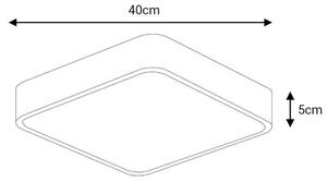 LED Stropní svítidlo FELIZ LED/40W/230V 4000K 40x40 cm černá