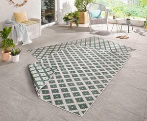 Kusový koberec Twin-Wendeteppiche 103125 grün creme 80x250 cm