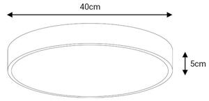 LED Stropní svítidlo FELIZ LED/40W/230V 4000K pr. 40 cm černá