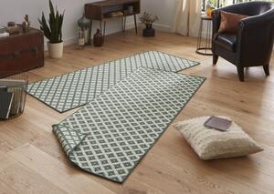 Kusový koberec Twin-Wendeteppiche 103125 grün creme 80x150 cm