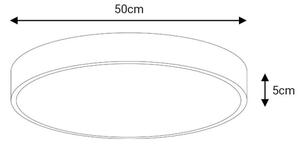 LED Stropní svítidlo FELIZ LED/50W/230V 4000K pr. 50 cm černá