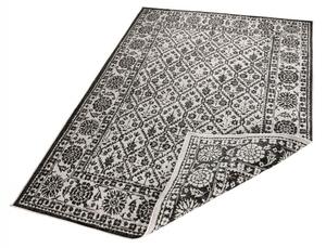 Kusový koberec Twin-Wendeteppiche 103113 schwarz creme 160x230 cm
