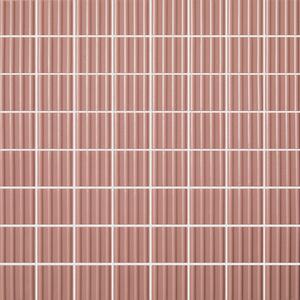 Hisbalit Obklad skleněná růžová 3D Mozaika TIERRA 4x4 (32x32) cm - 40TIER