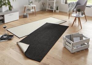 Kusový koberec Twin-Wendeteppiche 103096 schwarz creme 80x250 cm