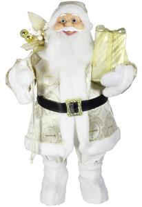 Dům Vánoc Vánoční dekorace Santa ve zlatém kabátku Velikost: 80 cm