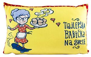 GiftyCity Polštář - najlepšia babička 40 x 25 cm
