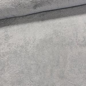 Plyš / mikroplyš 004, oboustranný, jednobarevná světle šedá, š.150cm (látka v metráži)