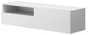 Moderní závěsná TV skříňka se zásuvkou Altara tv120 Bílý