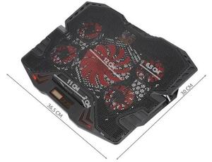 Bestent Chladící podložka pod notebook USB 30x36,5cm RED