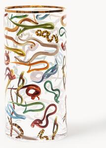 Skleněná váza Snakes, V 30 cm