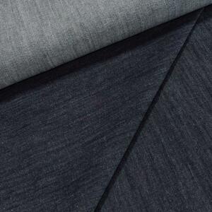 Bavlněná riflovina (denim, džínovina) modrá žíhaná č.7, klasická, š.160cm, 380 g/m2, 100% bavlna (látka v metráži)