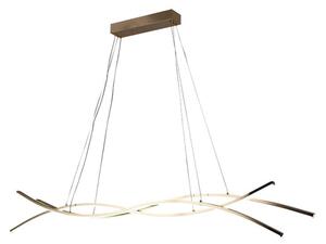 LED Stmívatelný lustr na lanku LED/80W/230V 3000-6500K + dálkové ovládání