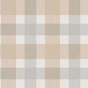 Vliesová tapeta na zeď, béžovo-modrá, imitace látky, 38423, Top Stripes, Parato by Cristiana Masi