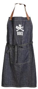 Forbyt kuchyňská zástěra JEANS BBQ, šedomodrá 70x90cm