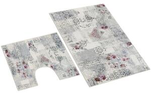 Bellatex koupelnová souprava 3D ORNAMENT, 100x60cm (předložka) + 60x50cm (na WC)