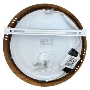 LED Stropní svítidlo RING LED/18W/230V 4200K pr. 21 cm hnědá