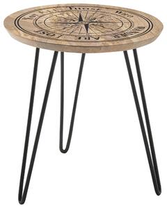 KONFERENČNÍ STOLEK, přírodní barvy, černá, dřevo, kov, 46/46/51 cm Xora - Online Only konferenční stolky, Online Only