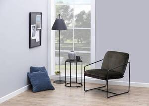 ODKLÁDACÍ STOLEK, černá, kompozitní dřevo, 40/40/55 cm - Online Only konferenční stolky, Online Only