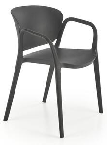 Plastová jídelní židle Sicily černá
