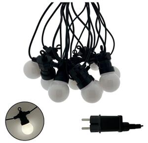 LED Venkovní dekorační řetěz 10xLED/0,36W/230V 4,5 m IP44 černá